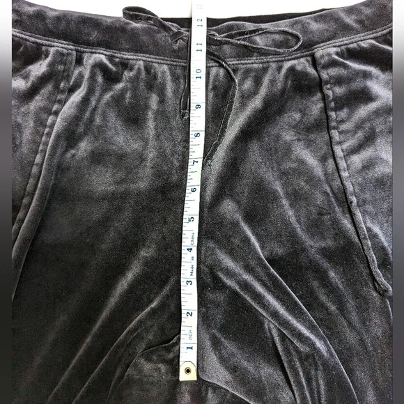 House Of Harlow 1960 Black Velour Jogger Pants 2X - Picture 7 of 8
